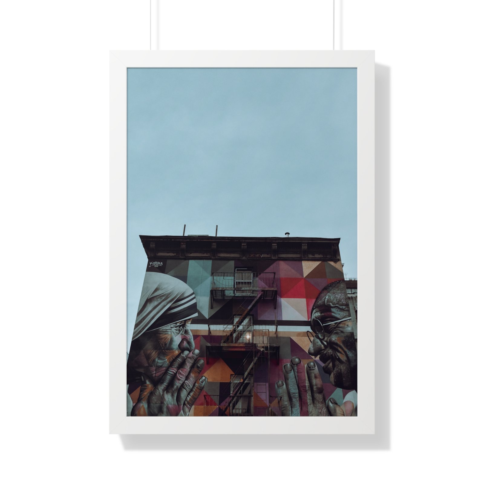 Urban Street Art Framed Poster — Vertical Mural Photography Print - Image 11